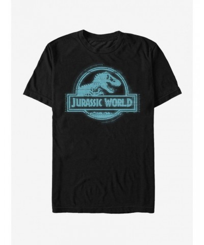 Jurassic World Glitch Logo T-Shirt $7.07 T-Shirts