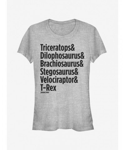 Triceratops and Dilophosaurus Girls T-Shirt $6.57 T-Shirts