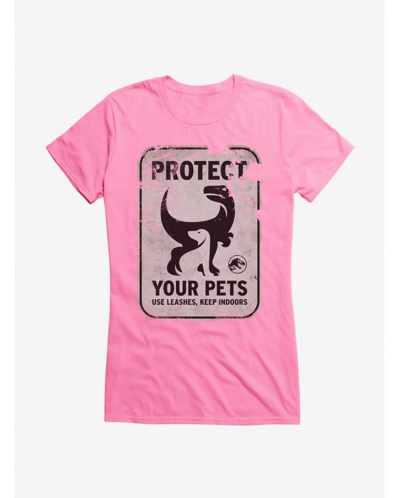 Jurassic World Dominion Protect Your Pets Girls T-Shirt $7.17 T-Shirts