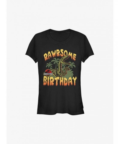 Jurassic Park Rawrsome Birthday Girls T-Shirt $7.97 T-Shirts