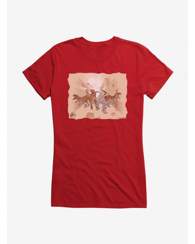 Jurassic World Dominion Free the Raptors Girls T-Shirt $7.57 T-Shirts