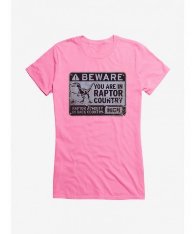 Jurassic World Dominion Beware Raptor Country Girls T-Shirt $7.77 T-Shirts