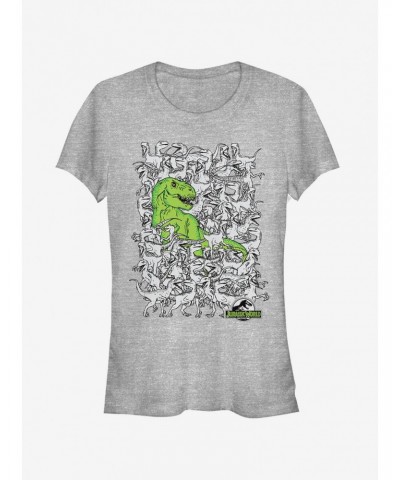 Hidden T. Rex Girls T-Shirt $8.57 T-Shirts