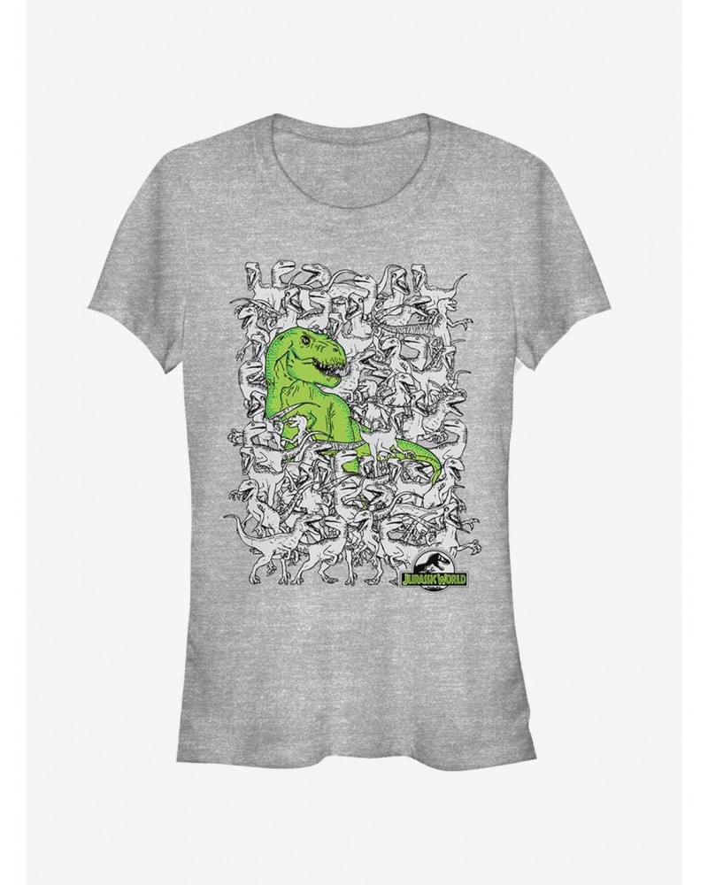 Hidden T. Rex Girls T-Shirt $8.57 T-Shirts