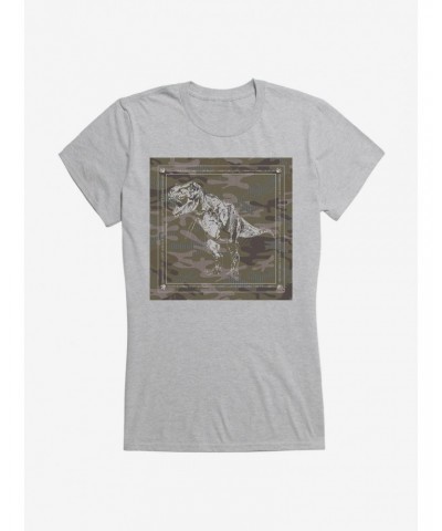 Jurassic World Camo Silhouette Girls T-Shirt $8.17 T-Shirts