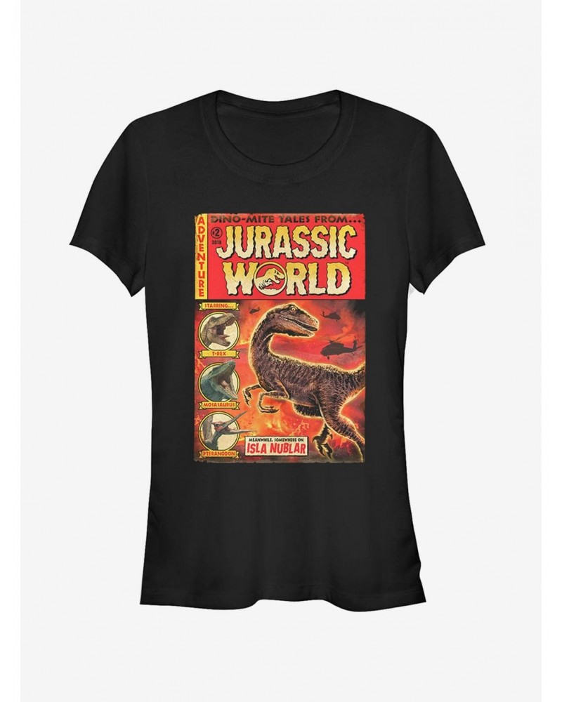 Jurassic World Fallen Kingdom Dino-Mite Tales Girls T-Shirt $9.96 T-Shirts