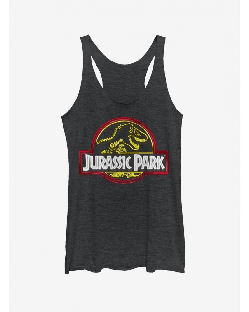 Neon T Rex Logo Girls Tank $8.08 Tanks