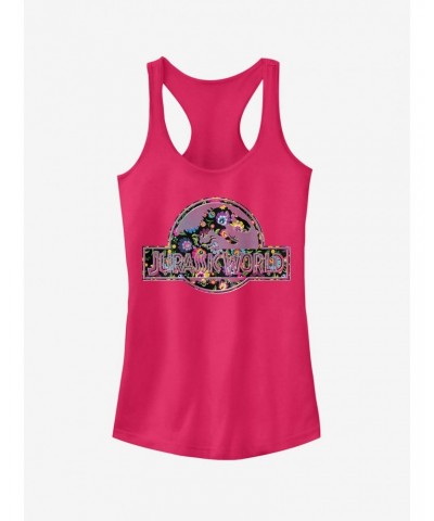 Hippie Flower Logo Girls Tank $8.57 Tanks