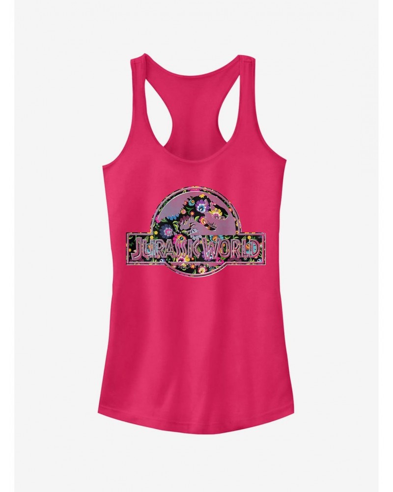 Hippie Flower Logo Girls Tank $8.57 Tanks