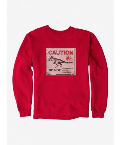 Jurassic World Dominion Caution Do Not Approach Sweatshirt $11.51 Sweatshirts