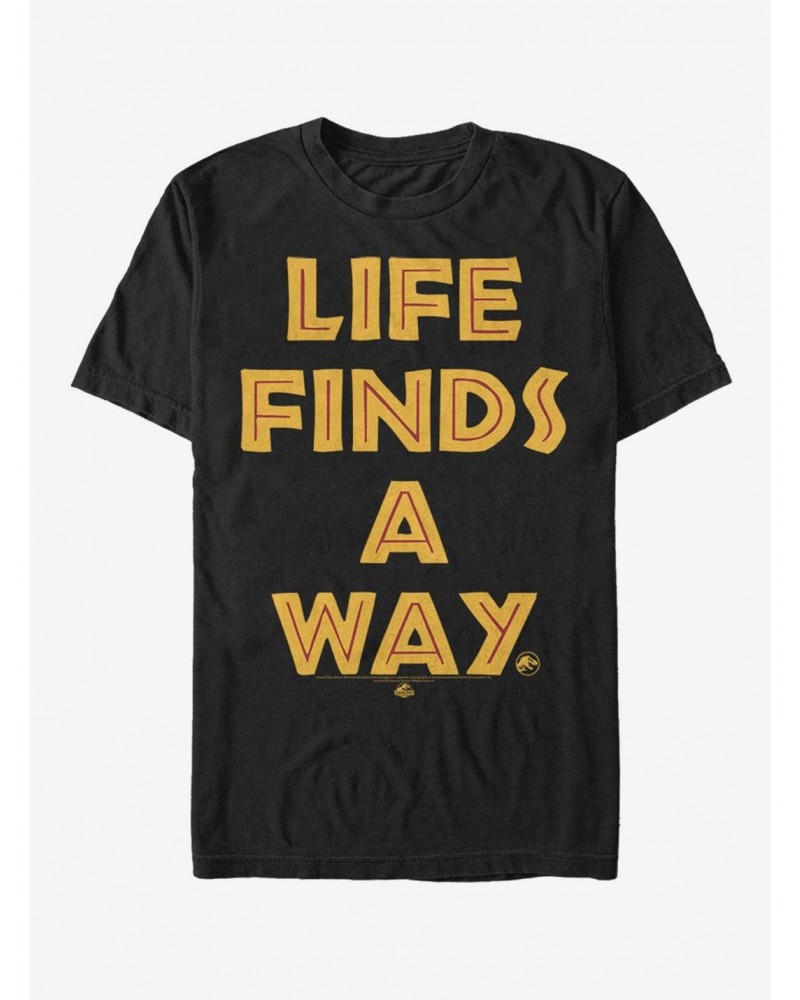 Jurassic Park Life Finds a Way T-Shirt $7.65 T-Shirts