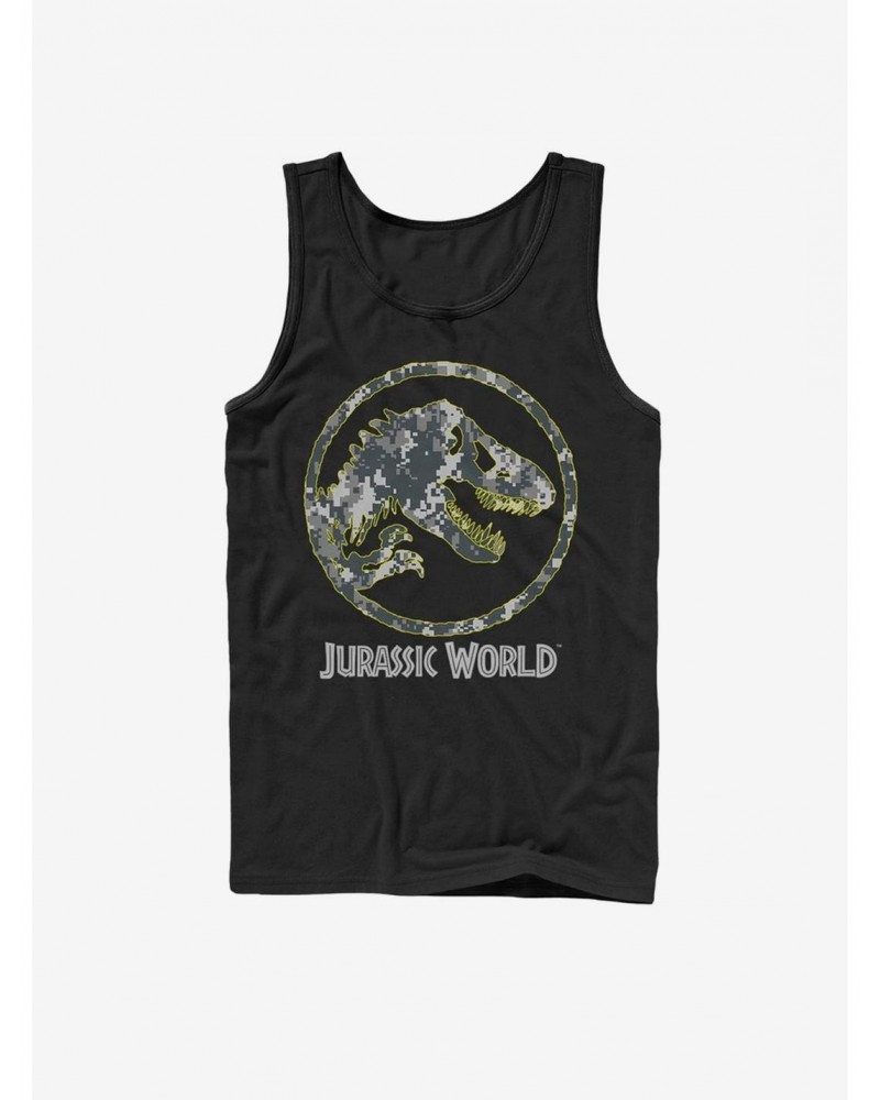 Jurassic Park Camo Yellow Dino Tank $6.97 Tanks