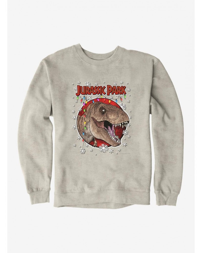 Jurassic Park Christmas Holiday T-Rex Sweatshirt $10.04 Sweatshirts