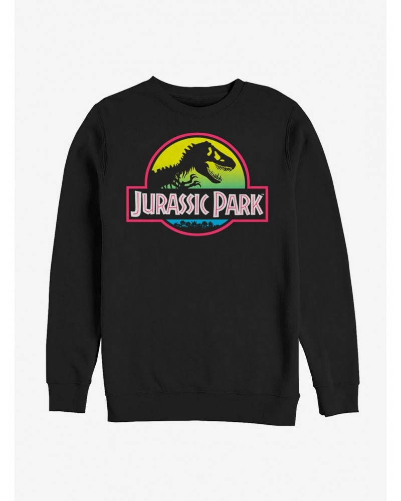 Jurassic Park Ombre Logo Sweatshirt $10.92 Sweatshirts