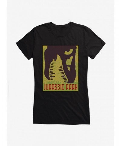 Jurassic Park T-Rex Attack From Above Girls T-Shirt $8.37 T-Shirts