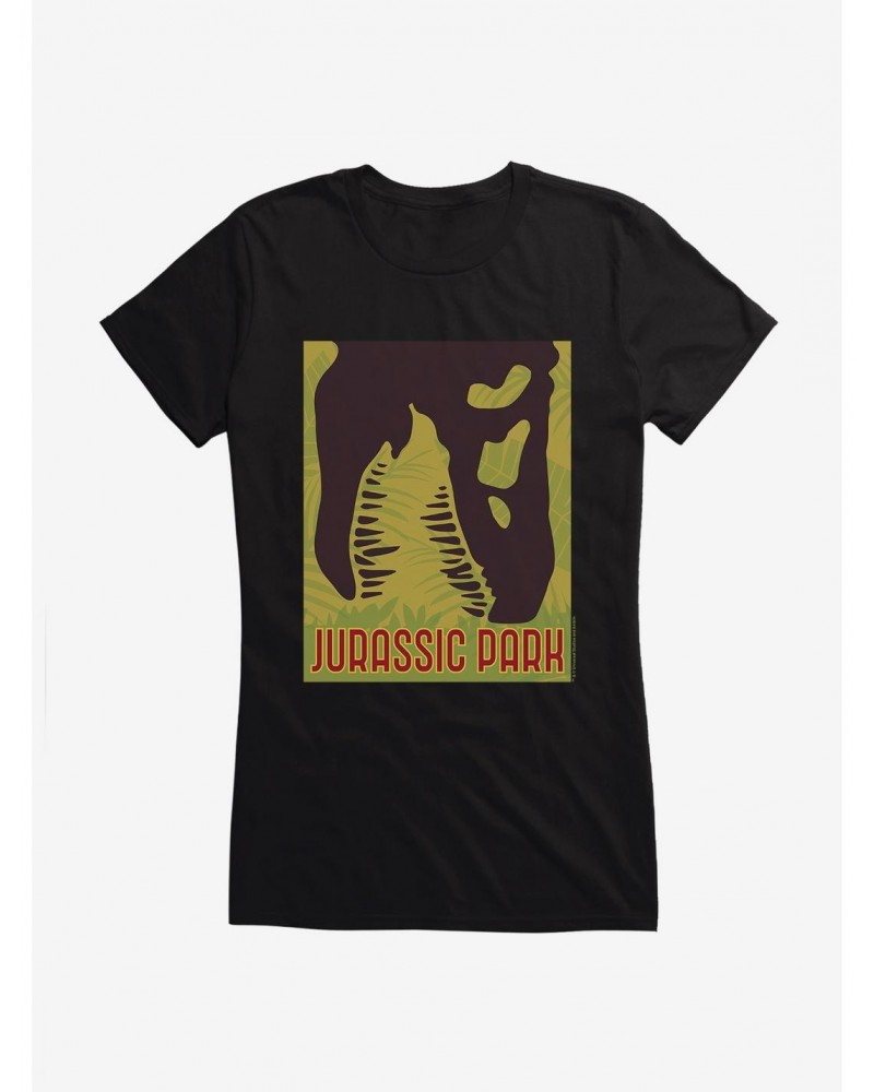 Jurassic Park T-Rex Attack From Above Girls T-Shirt $8.37 T-Shirts