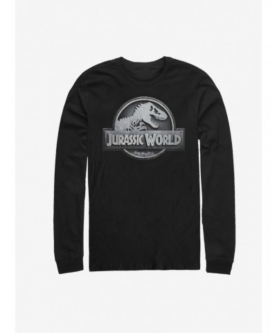 Jurassic Park Stone Logo Long-Sleeve T-Shirt $11.84 T-Shirts