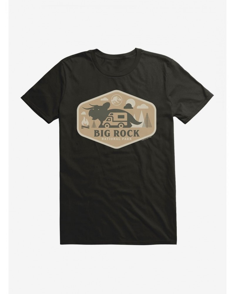 Jurassic World Dominion Big Rock National Park Badge T-Shirt $6.69 T-Shirts