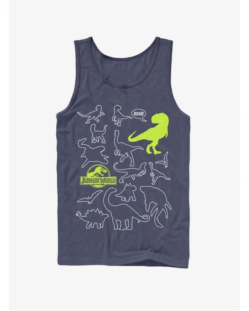 Jurassic World Fallen Kingdom Dinosaur Outline Tank $8.76 Tanks