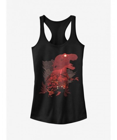 T. Rex Silhouette Girls Tank $6.18 Tanks