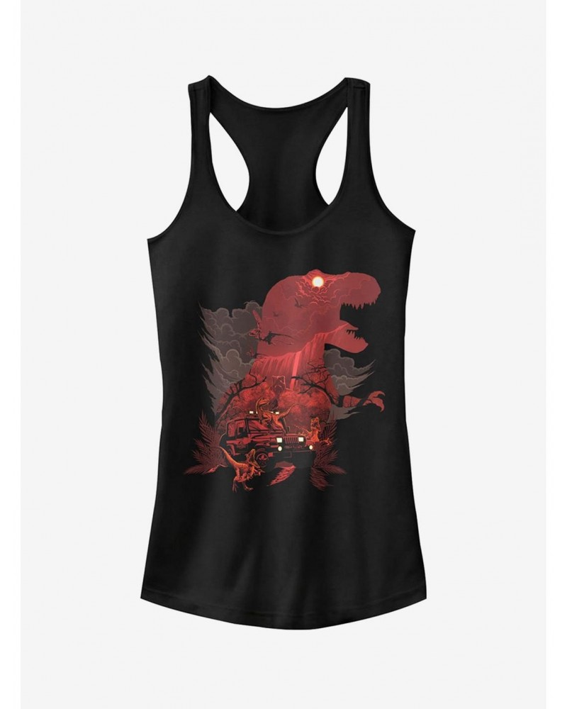 T. Rex Silhouette Girls Tank $6.18 Tanks