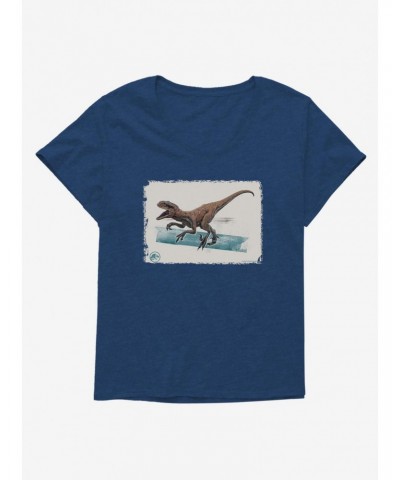 Jurassic World Dominion Raptor Screech Girls T-Shirt Plus Size $7.89 T-Shirts