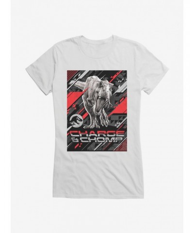 Jurassic World Charge And Chomp Girls T-Shirt $6.77 T-Shirts