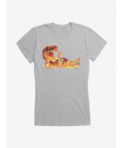 Jurassic World T-Rex Made in China Girl's T-Shirt $8.76 T-Shirts