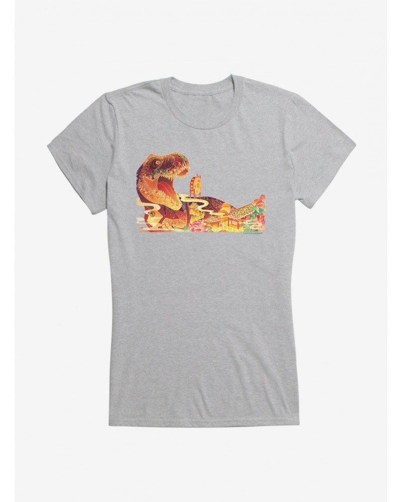 Jurassic World T-Rex Made in China Girl's T-Shirt $8.76 T-Shirts