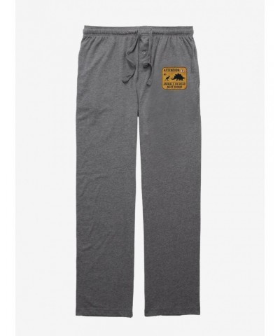 Jurassic World Animals On Road Sign Pajama Pants $8.57 Pants