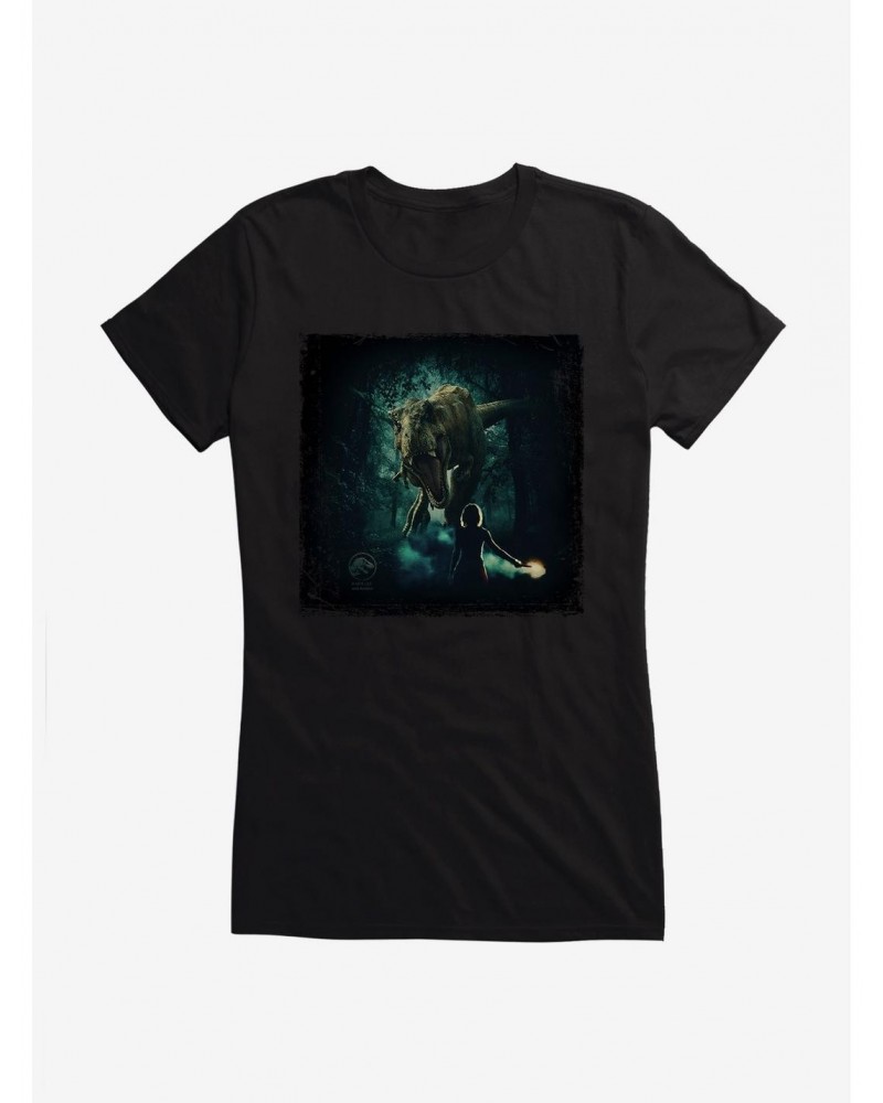 Jurassic World Haunted T Rex Flare Girls T-Shirt $7.77 T-Shirts