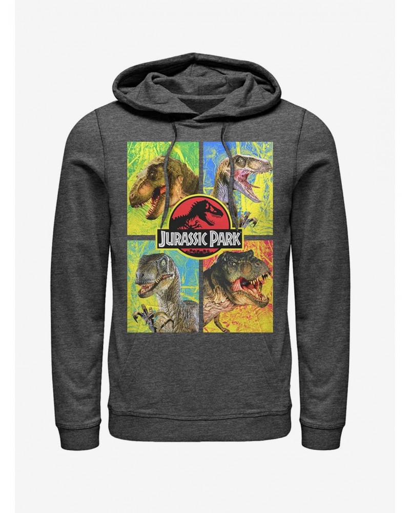 T. Rex and Velociraptor Hoodie $14.73 Hoodies