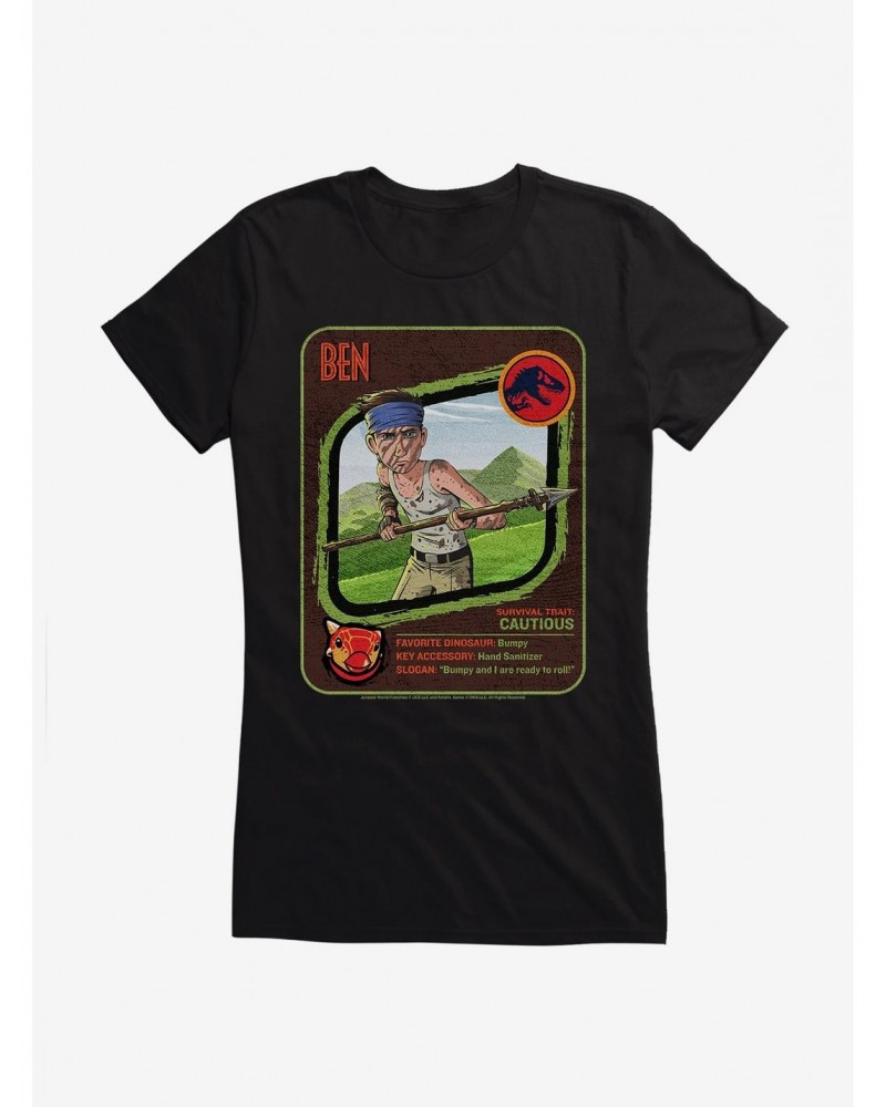 Jurassic World: Camp Cretaceous Ben Traits Girls T-Shirt $7.57 T-Shirts