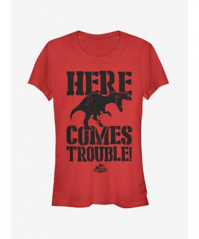 Here Comes Trouble Girls T-Shirt $7.97 T-Shirts