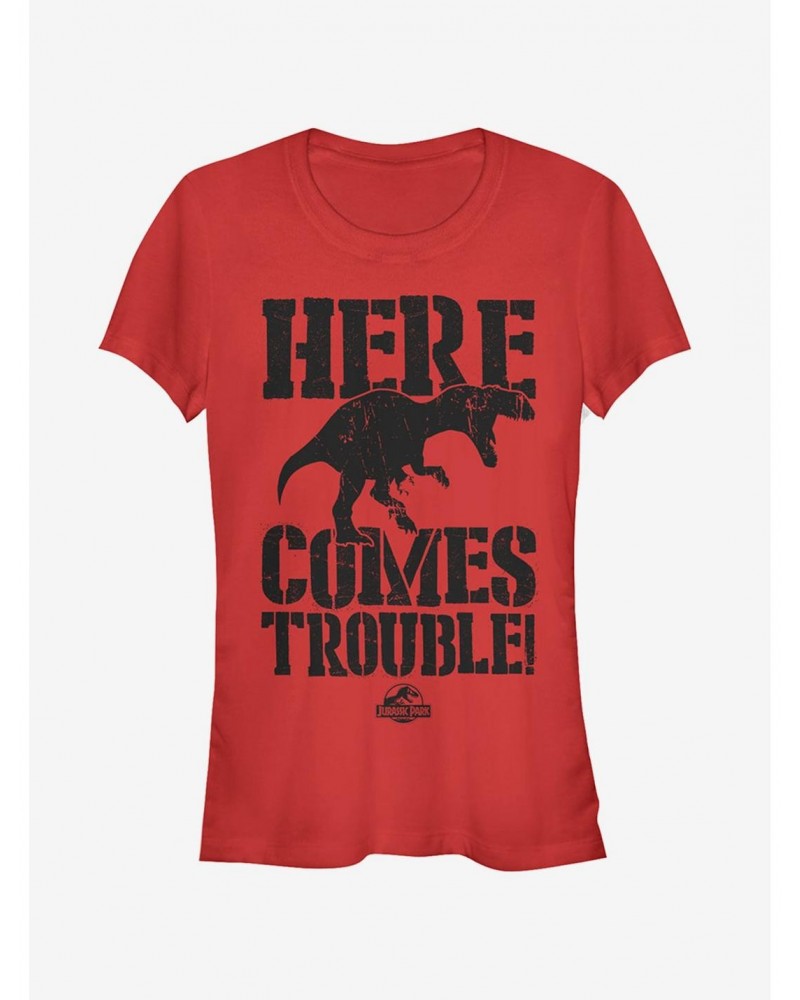 Here Comes Trouble Girls T-Shirt $7.97 T-Shirts