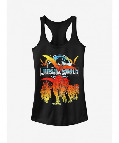 Jurassic World Fallen Kingdom Fire Dinosaurs Girls Tank $7.57 Tanks