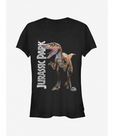 Velociraptor Logo Girls T-Shirt $8.76 T-Shirts