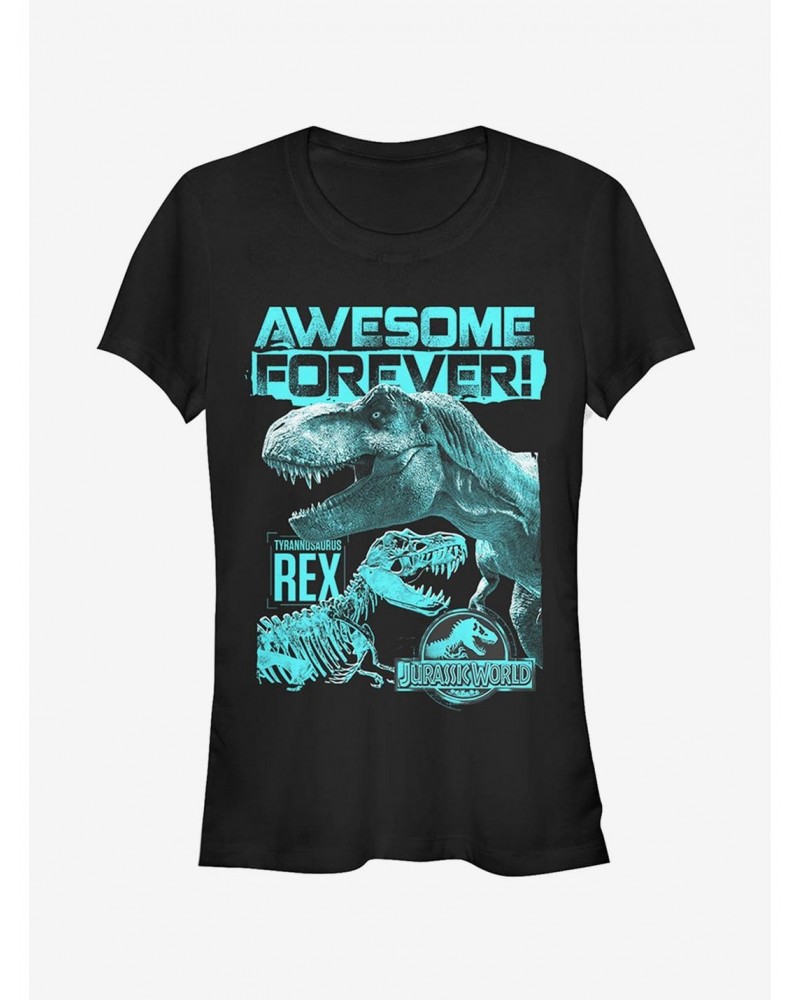 Jurassic World Fallen Kingdom Forever T.Rex Girls T-Shirt $6.97 T-Shirts