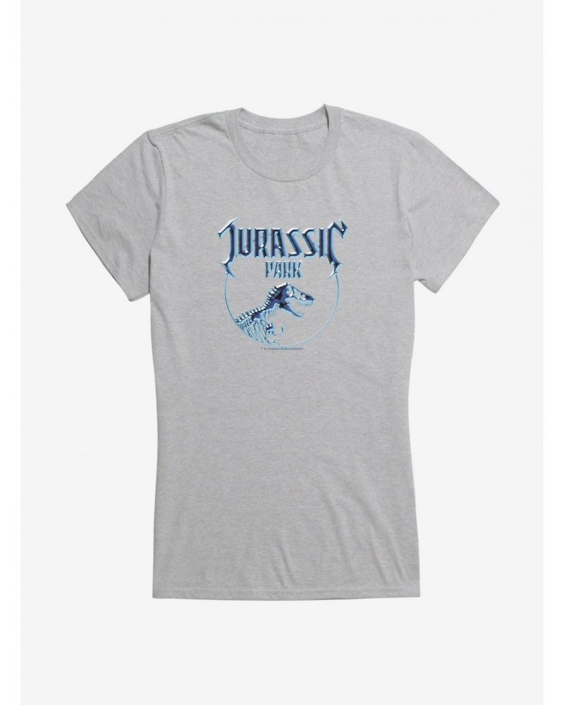 Jurassic Park JP Metal Girls T-Shirt $9.96 T-Shirts