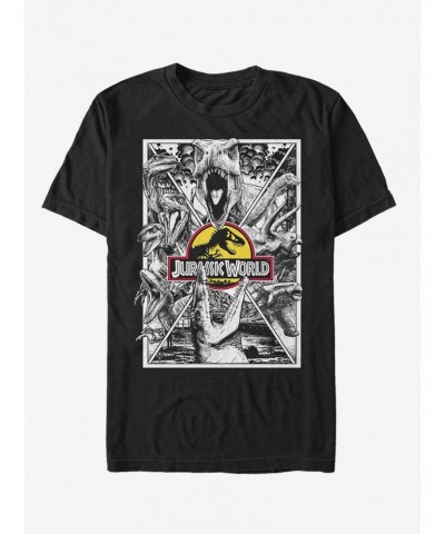 Grayscale Comic Print T-Shirt $7.65 T-Shirts