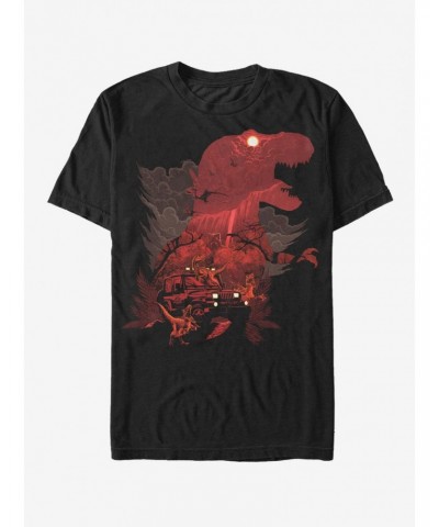 Jurassic Park T. Rex Silhouette T-Shirt $9.18 T-Shirts