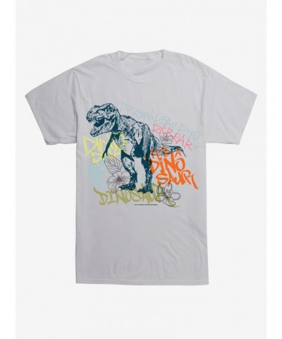 Jurassic World Tyrannosaurus Grafitti T-Shirt $7.46 T-Shirts