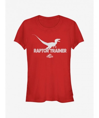 Raptor Trainer Silhouette Girls T-Shirt $7.37 T-Shirts