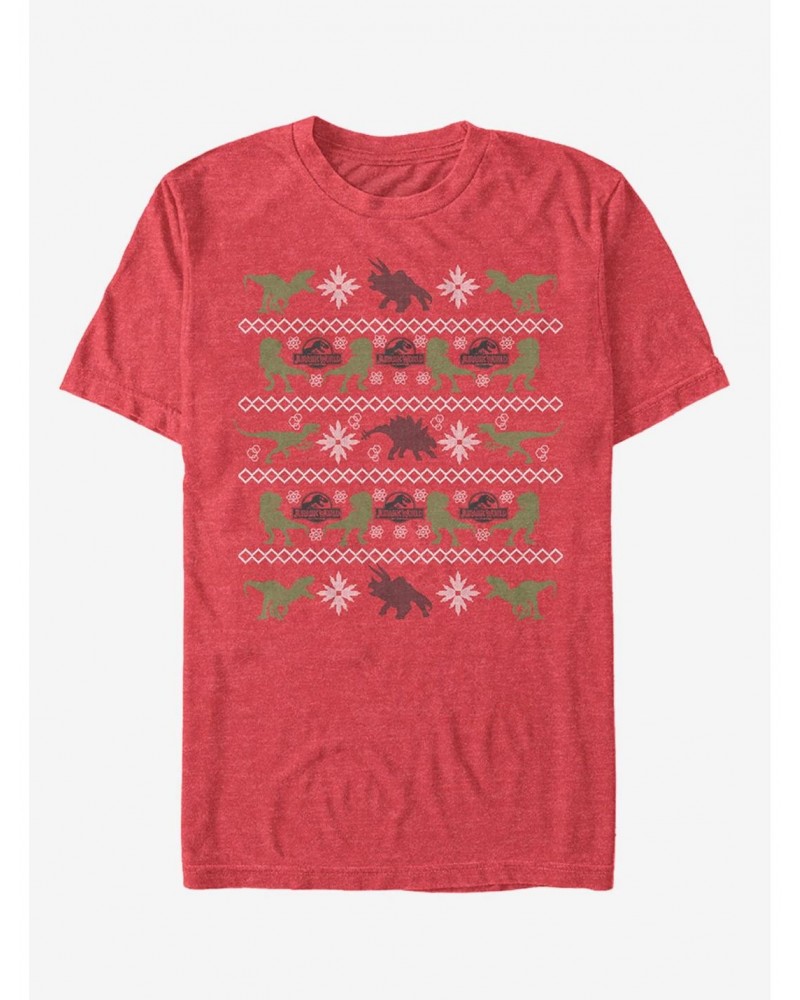 Velociraptor Ugly Christmas Sweater T-Shirt $6.88 T-Shirts