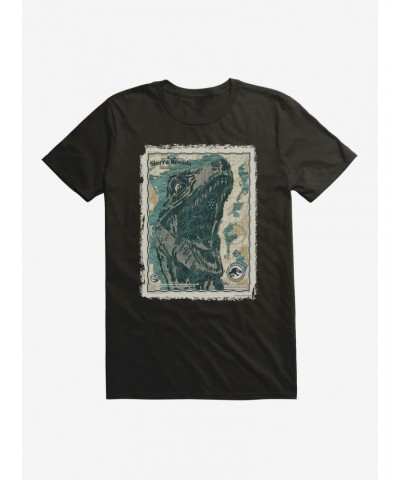 Jurassic World Dominion Sierra Nevada Mountains Map T-Shirt $7.27 T-Shirts