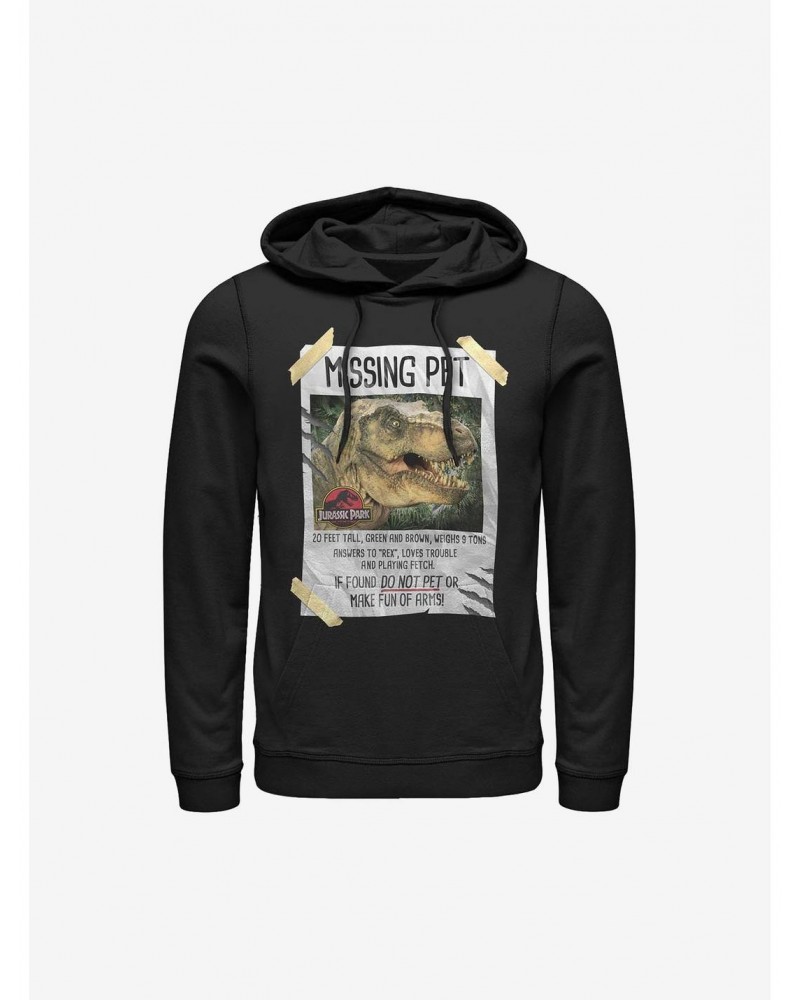 Jurassic Park Missing Pet Hoodie $11.49 Hoodies