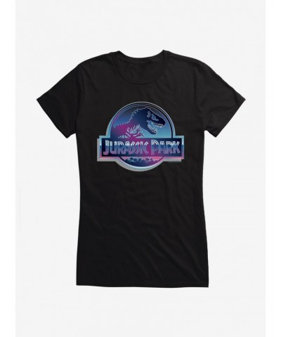 Jurassic World Metal Logo Girls T-Shirt $9.36 T-Shirts