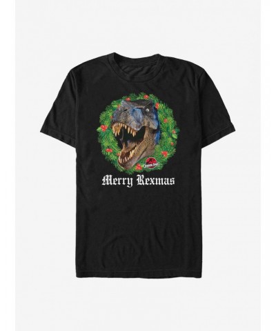 Jurassic Park Rexmas T-Shirt $7.27 T-Shirts