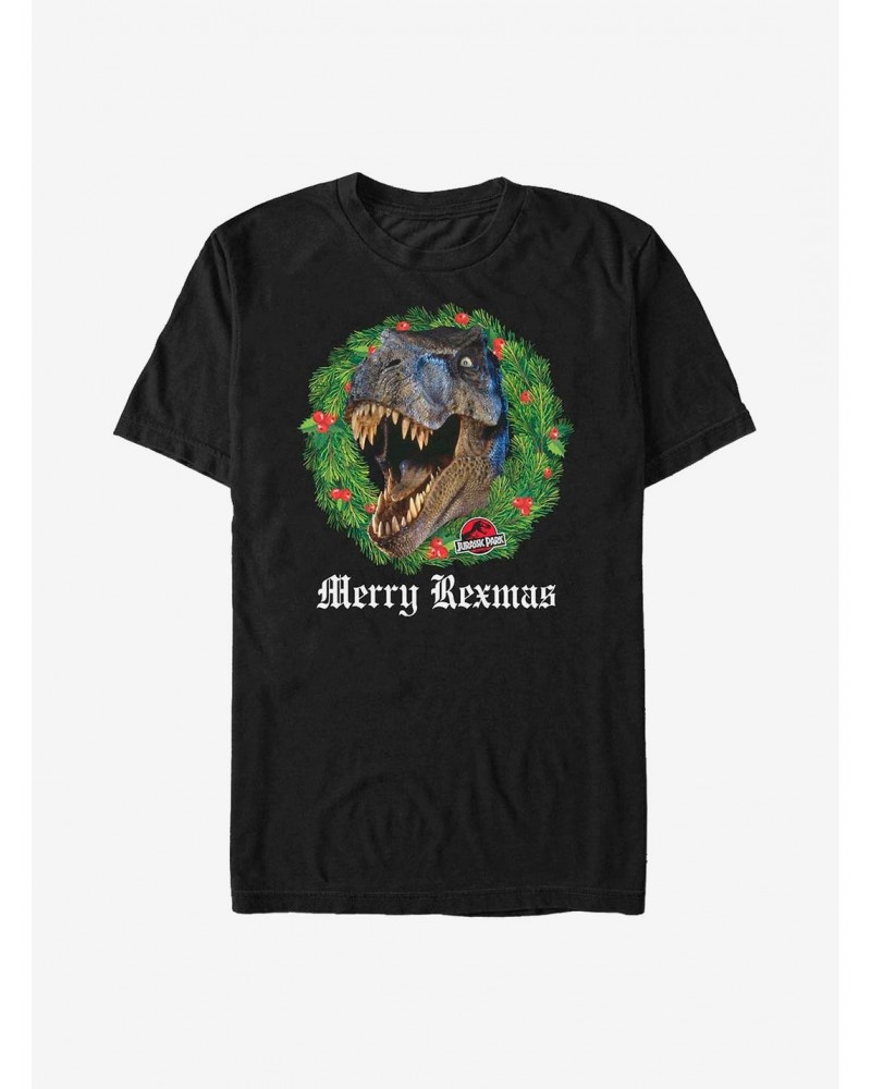 Jurassic Park Rexmas T-Shirt $7.27 T-Shirts