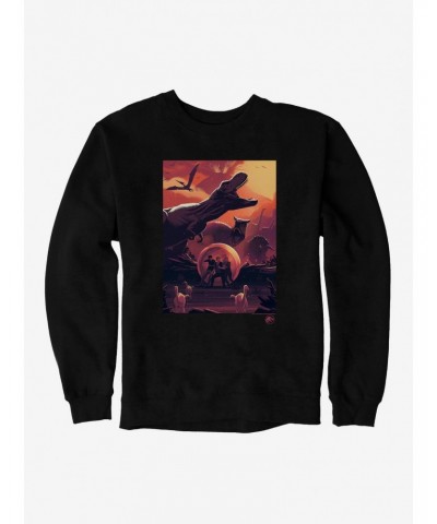 Jurassic World Volcano Eruption Chaos Sweatshirt $12.40 Sweatshirts